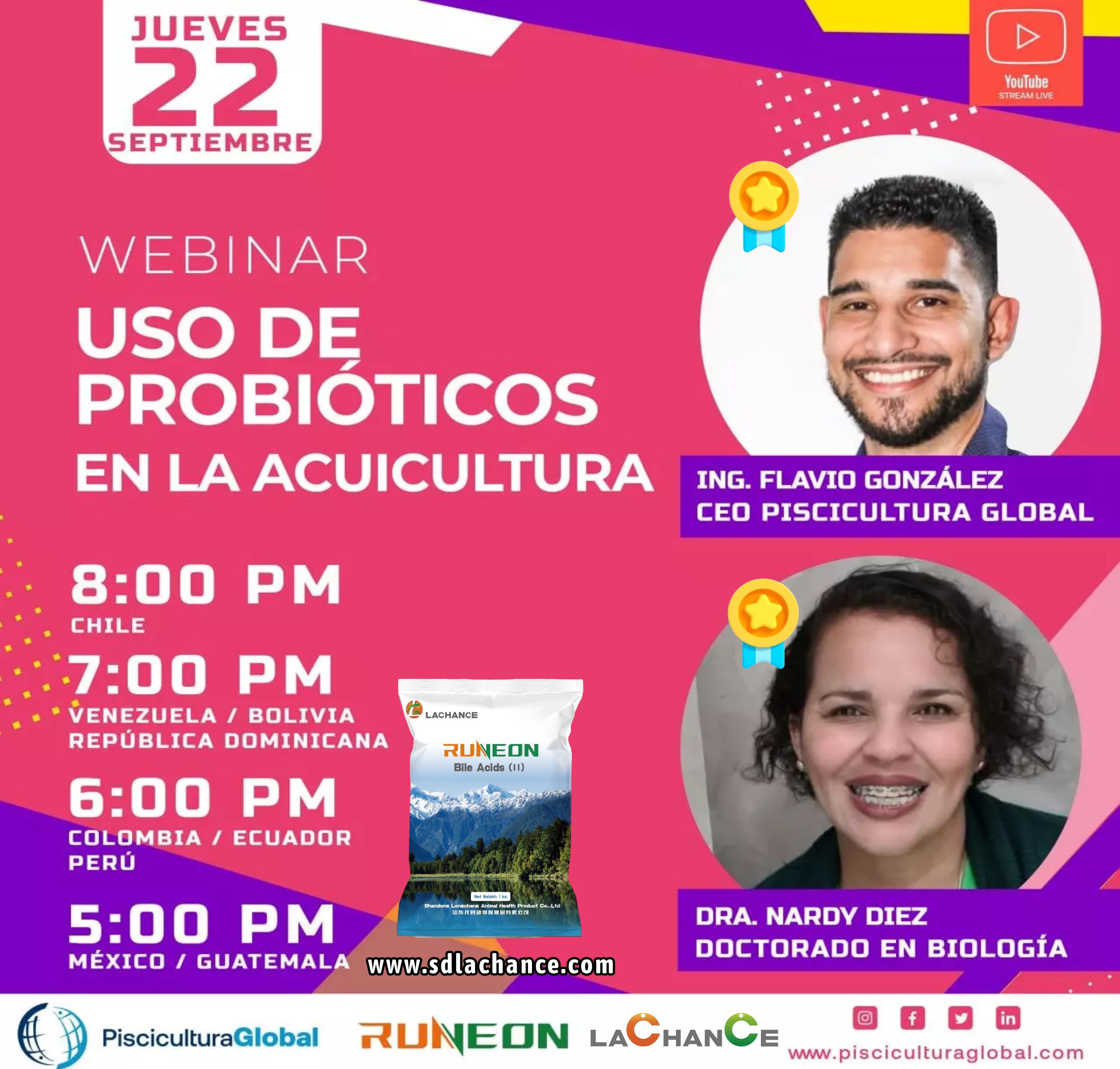 WEBINAR GRATUITO: USO DE PROBIÓTICOS EN LA ACUICULTURA