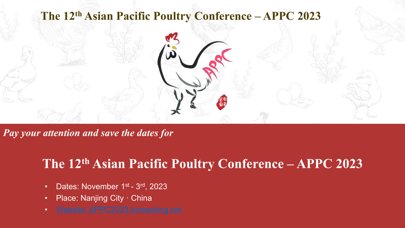 12th Asia Pacific Poultry Conference (APPC)